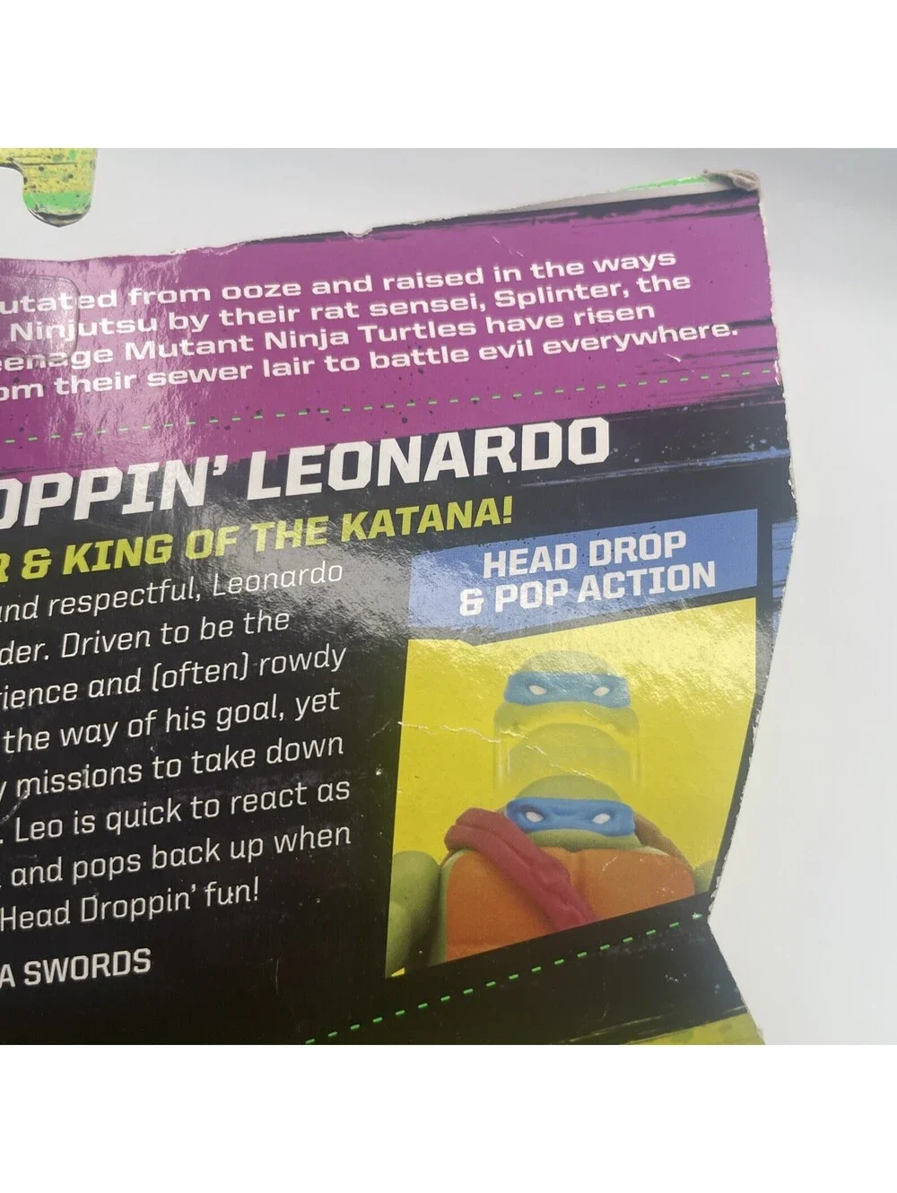 Teenage Mutant Ninja Turtles Head Droppin Leonardo Figure 2015 TMNT NICE